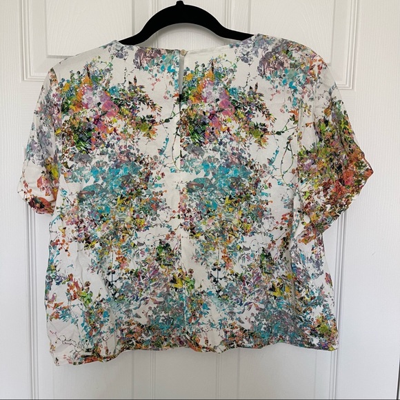 Colorful cropped blouse - Picture 2 of 3